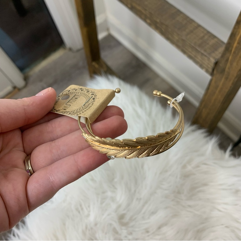 Wildflower Feather Bracelet Set